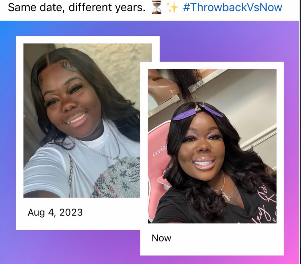 Patient smile transformation shared on social media